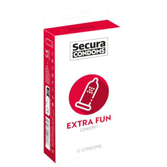 Secura Extra Diversión - condón texturado (12 uds)