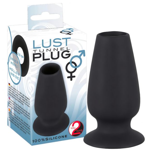 You2Toys - Túnel del Placer - Dilatador Anal Hueco (Negro)