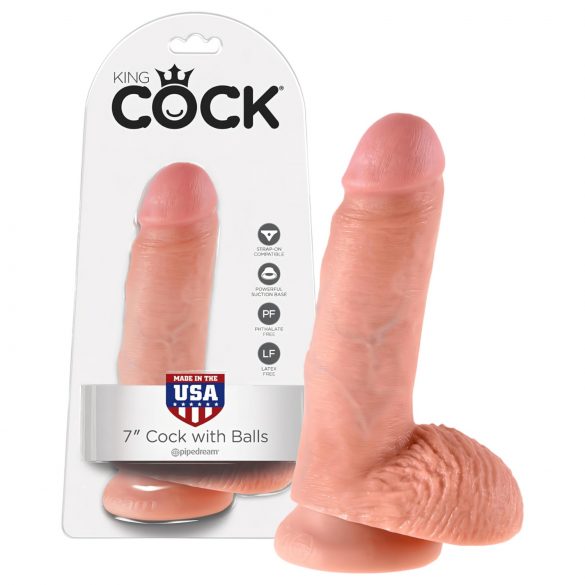 Dildo King Cock 18 cm - natural