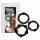 You2Toys - ¡Ponte firme! Set de anillos negros (3 piezas)