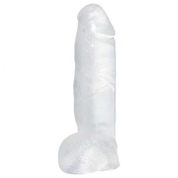 Dildo gigante de cristal claro