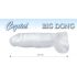 Dildo gigante de cristal claro