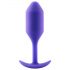 b-vibe Snug Plug 2 - Plug anal doble, 114g - morado