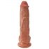 Dildo realista King Cock 25 cm - marrón