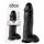 Dildo King Cock 30 cm con testículos - negro