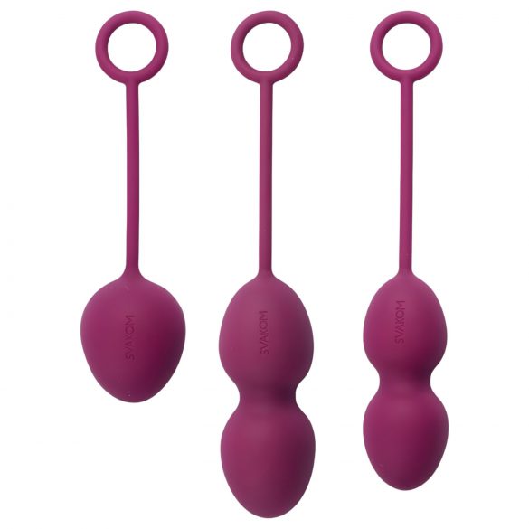 Svakom Nova - Set de bolas geisha 3 piezas (violeta)