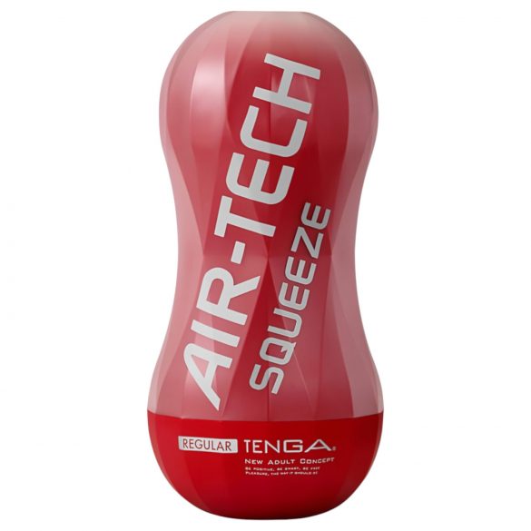 TENGA Air-Tech Squeeze Regular: masturbador succionador (rojo)