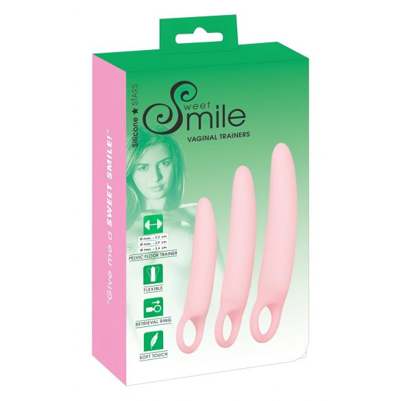 SMILE - Entrenador vaginal - set de dildos - rosa (3 piezas)