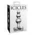 Icicles No. 47 - Plug Anal de Vidrio Triple Perla (Transparente)