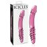 Icicles No. 57 - Doble placer de vidrio rosa