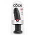 Dildo King Cock 10” con ventosa – 25cm, negro