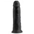 Dildo King Cock 10” con ventosa – 25cm, negro