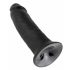 Dildo King Cock 10” con ventosa – 25cm, negro