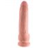 Dildo realista con succión 23 cm - natural