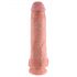 King Cock 11 - Dildo con ventosa y testículos (28cm) - natural