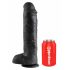 King Cock 11 - Dildo ventosa grande (28cm) - negro