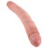 Doble Dildo Realista 31cm King Cock 12 Slim - Natural