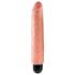 King Cock 10 Stiffy - vibrador realista y resistente al agua (25cm) - natural