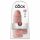 King Cock 9 Chubby - consolador con base y testículos (23cm) - natural