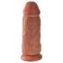 King Cock 9 Chubby - Dildo 23cm con ventosa - Tono oscuro natural