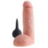 King Cock 8 - Dildo realista con espray (20cm) - natural