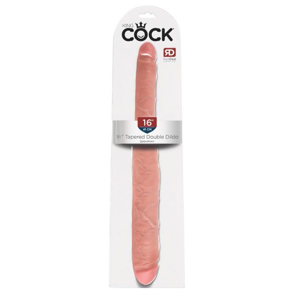 King Cock 16 - Doble Dildo Realista (41 cm) - Natural