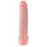 King Cock 15 - Dildo con ventosa y testículos (38cm) - natural