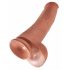 King Cock 15 - Dildo Gigante (38cm) - Tono Oscuro