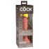 King Cock Elite 6 - vibrador realista con ventosa (15cm) - piel natural