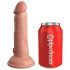 King Cock Elite 6 - vibrador realista con ventosa (15cm) - piel natural