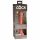 Vibrador King 18cm - Ventosa, control remoto, color natural