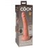 Vibrador King 18cm - Ventosa, control remoto, color natural