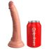 Vibrador King 18cm - Ventosa, control remoto, color natural