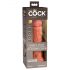 King Cock Elite 8 - Vibrador realista 20cm (tono oscuro)