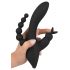 Sonrisa Triple - vibrador 3 puntas recargable e impermeable (negro)