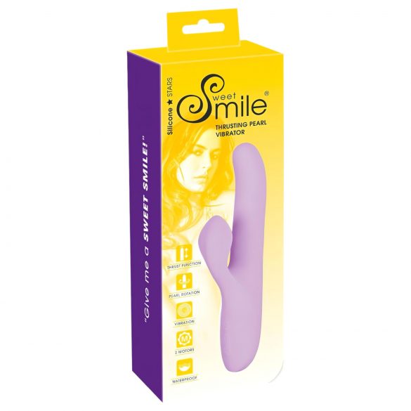 SMILE Thrusting - Vibrador púrpura con brazo estimulante y rotación