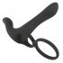 Black Velvet: Anillo y vibrador para pareja 2en1 (negro)