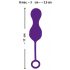 Sonríe RC Bolas de Amor - huevo vibrador lila con control remoto