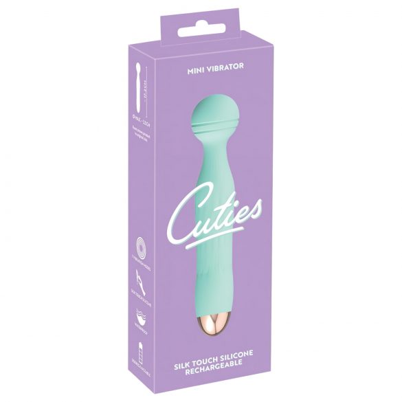 Varita Mini Cuties - masajeador vibrador recargable e impermeable (verde)