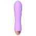 Cuties Mini - vibrador recargable, impermeable y texturado (morado)