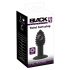 Black Velvet Twist - vibrador anal de silicona negro recargable