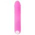 Mini vibrador rosa brillante recargable