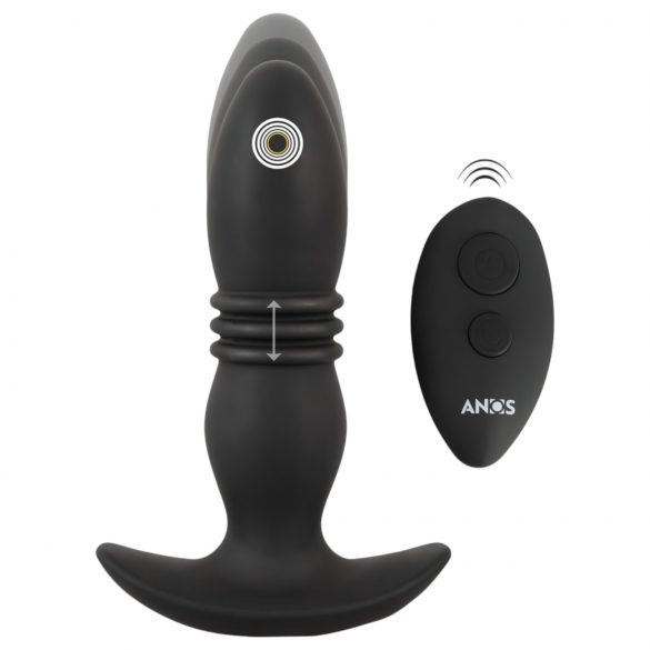 ANOS - vibrador anal con control remoto (negro)