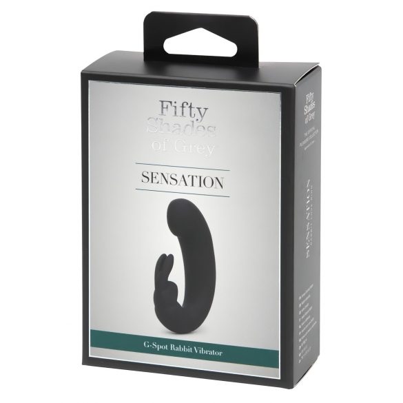 Sensación 50 sombras - vibrador con estimulador de clítoris (negro)