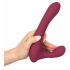 Javida - vibrador giratorio rojo con control remoto y brazo estimulador