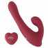 Javida - vibrador giratorio rojo con control remoto y brazo estimulador