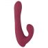 Javida - vibrador giratorio rojo con control remoto y brazo estimulador