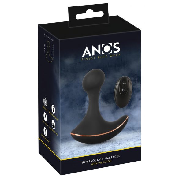 ANOS - vibrador anal impermeable (negro)