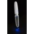 Liaison Straight - vibrador LED recargable (transparente-blanco)