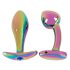 Set de Plugs Anales Metal Rainbow (2 pcs)